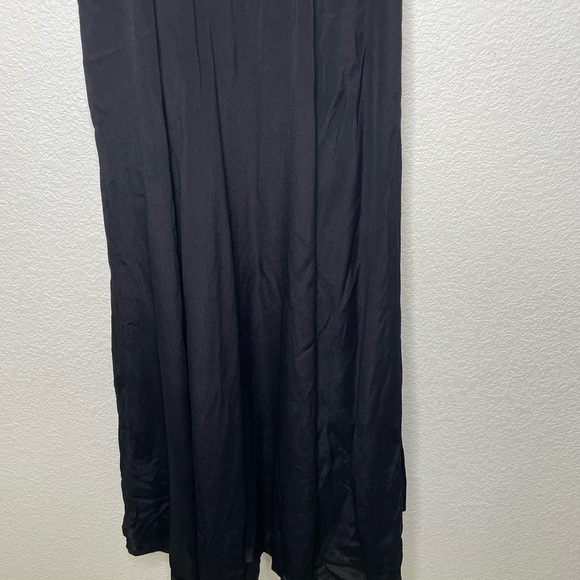 Reformation dress maxi NWT square shoulder sz 0 black - Picture 2 of 9